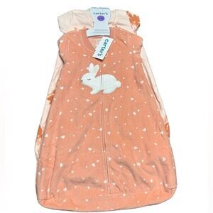 TWO Carter’s 2-Way Zip Fleece Sleep Bags